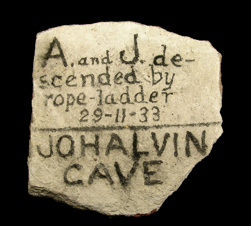 JohAlvin Cave [Name][Ladder descent][19331129][Meyer]